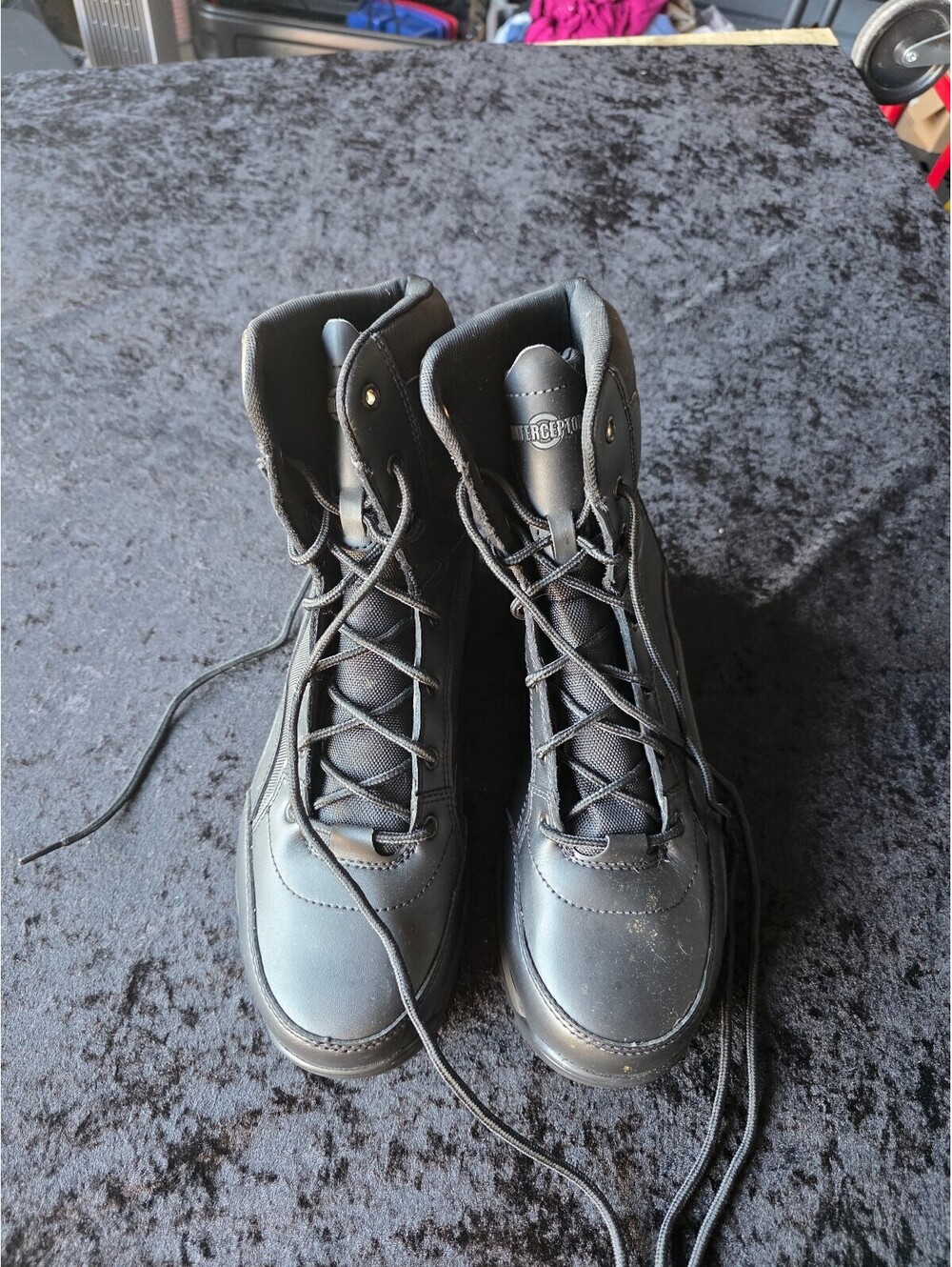 Interceptor Men's Size 10 Black Tactical Boots